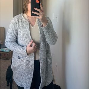 Zara grey cardigan sweater